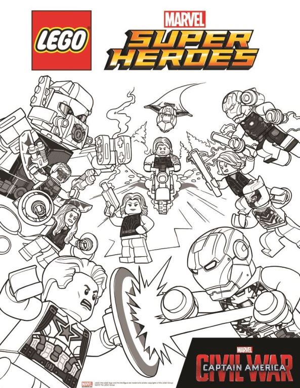 Download Lego Coloring Pages Marvel Gif - Butterfly Coloring